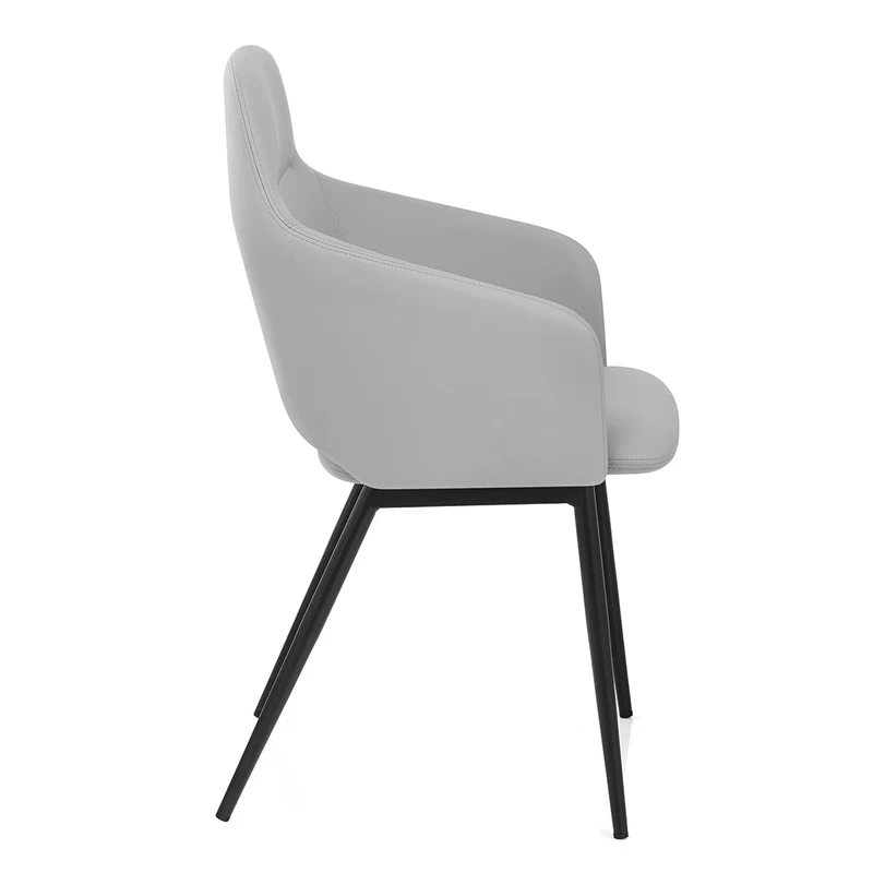 Chaise Faux Cuir - Palma Gris
