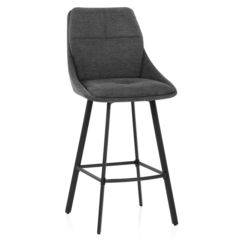Chaise de Bar Tissu - Nova Gris