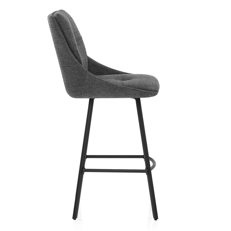 Chaise de Bar Tissu - Nova Gris