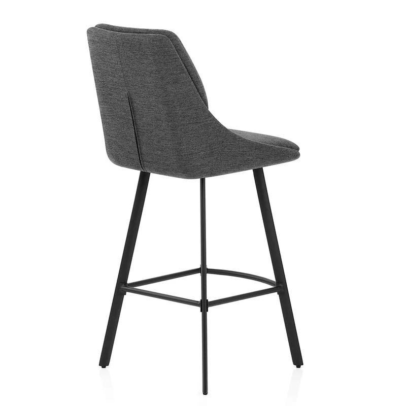 Chaise de Bar Tissu - Nova Gris