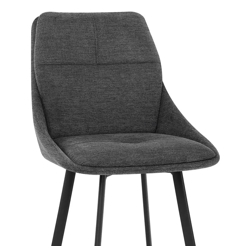 Chaise de Bar Tissu - Nova Gris