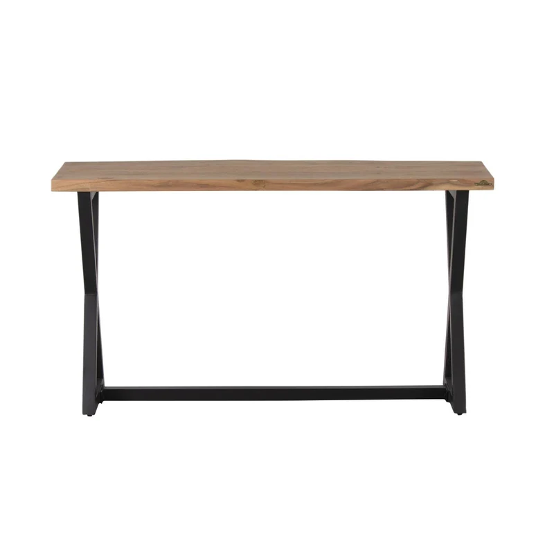 Console en bois massif acacia et metal - Acacia Bunting