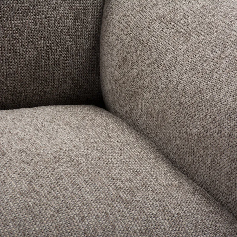 Fauteuil en tissu taupe - Scala