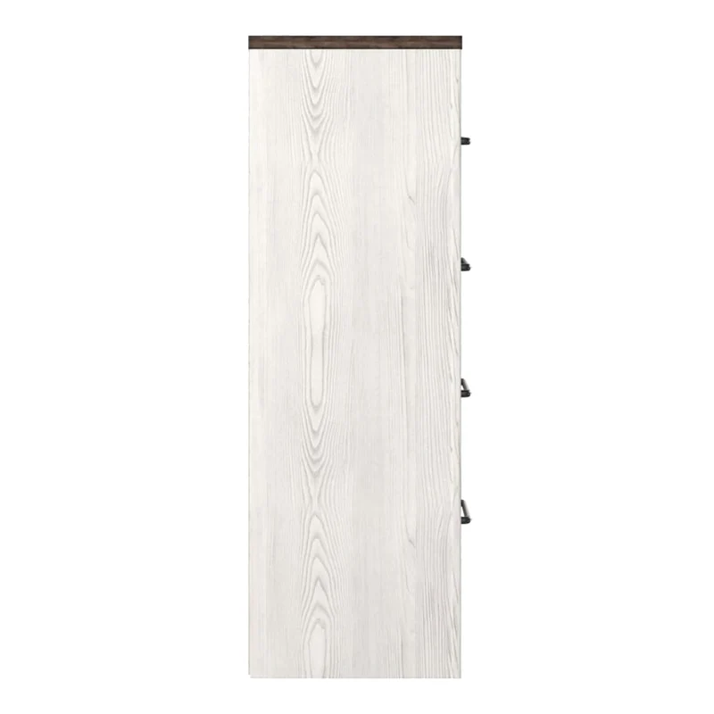 Commode à 4 tiroirs en bois/placage bicolore - Gerridan