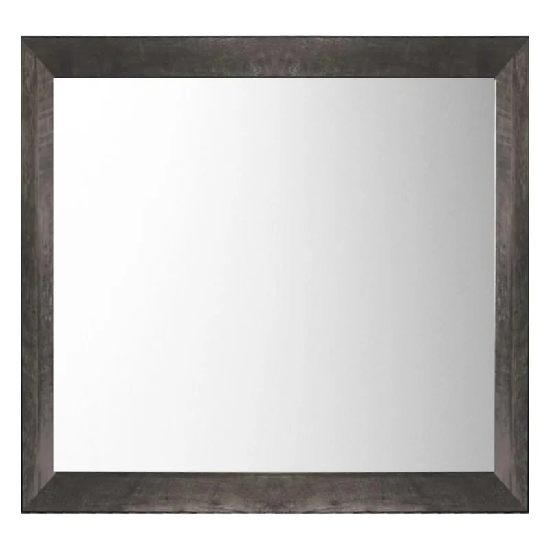 MIroir de bureau en bois/placage gris rustique - Wynnlow