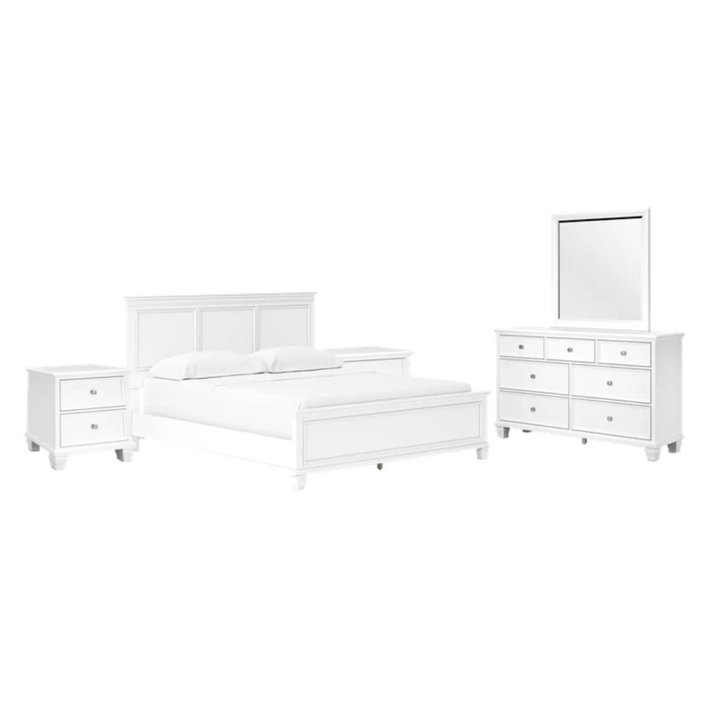 Mobilier de chambre à coucher 5 pièces Simple / Double / Grand / Très grand - Fortman