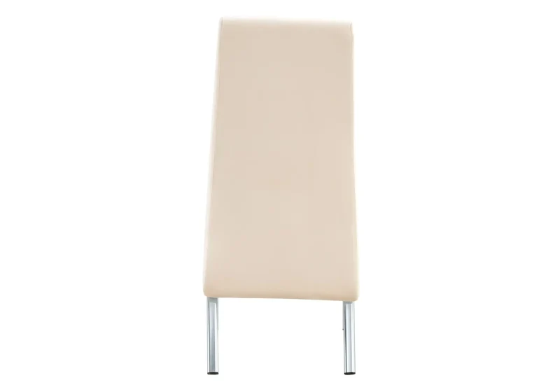 Lot 4 chaises chromé velours beige - Roy