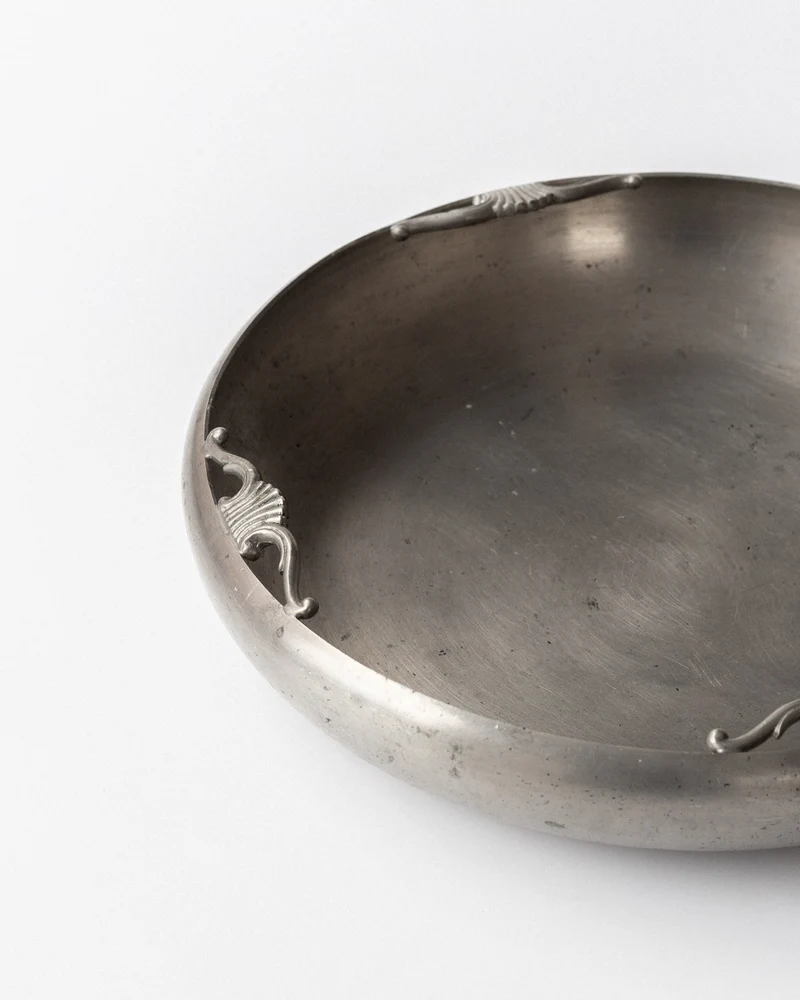 Art Deco Pewter Bowl by Sylvia Stave, Sweden, 1932