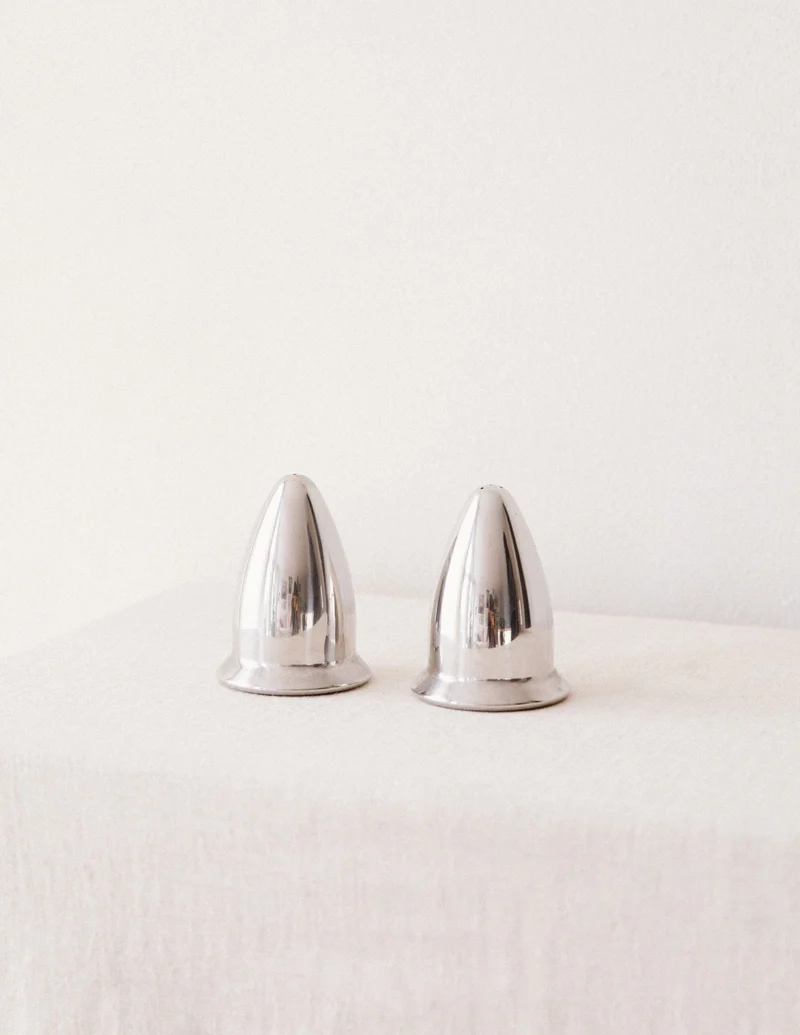 Chrome Salt & Pepper Shakers