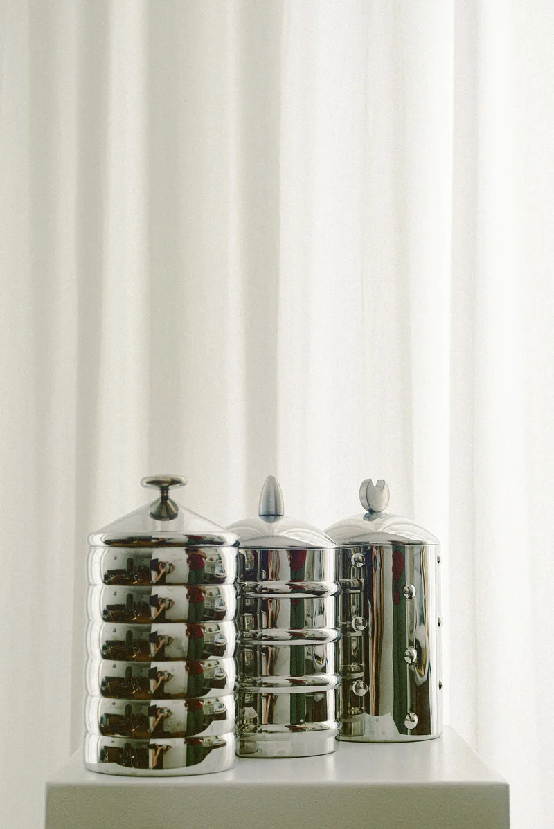 Alessi Kalisto Steel Canisters