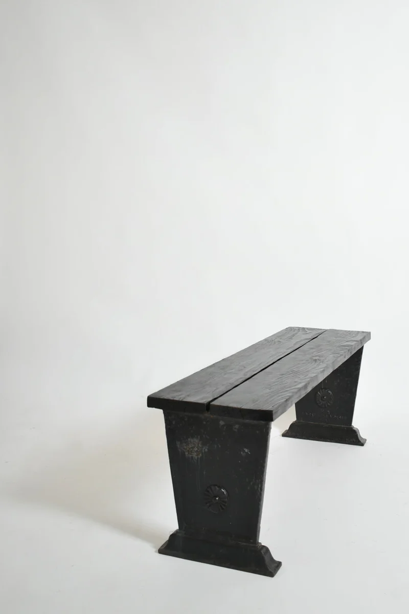 Skoglund & Olson cast iron bench, 1920s