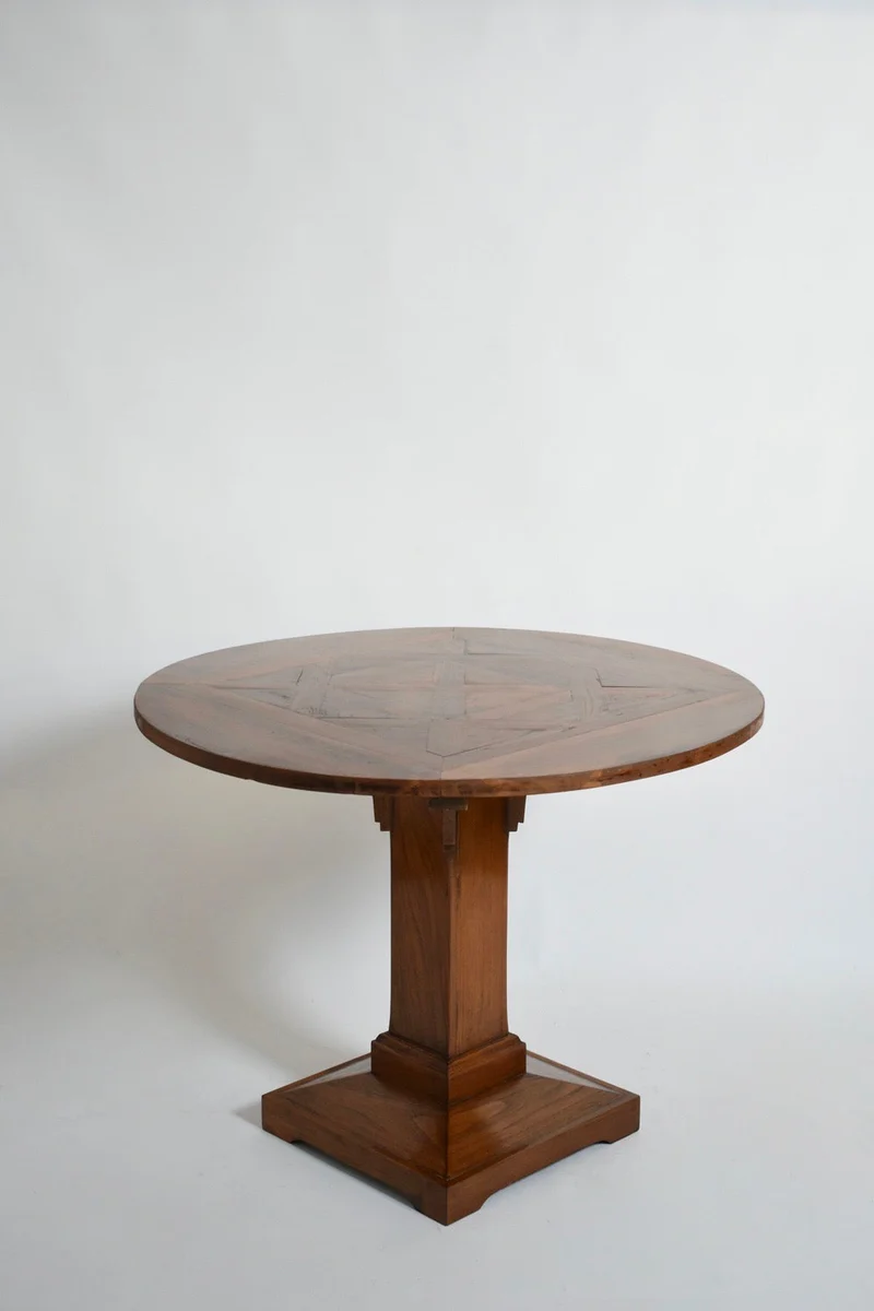 Round Amsterdam school pedestal table, 1920s