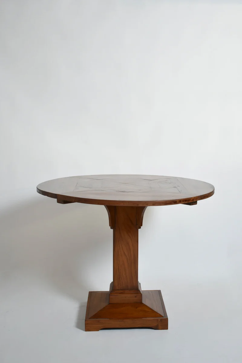 Round Amsterdam school pedestal table, 1920s