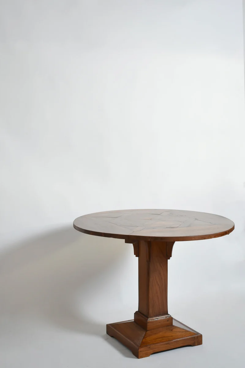 Round Amsterdam school pedestal table, 1920s