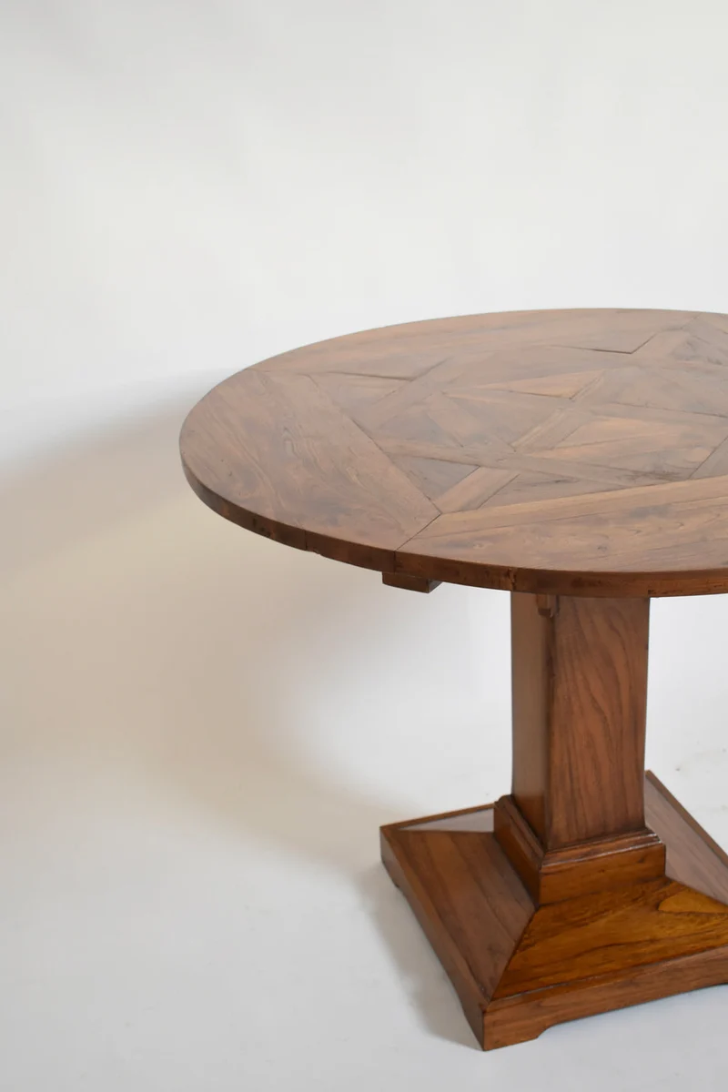 Round Amsterdam school pedestal table, 1920s