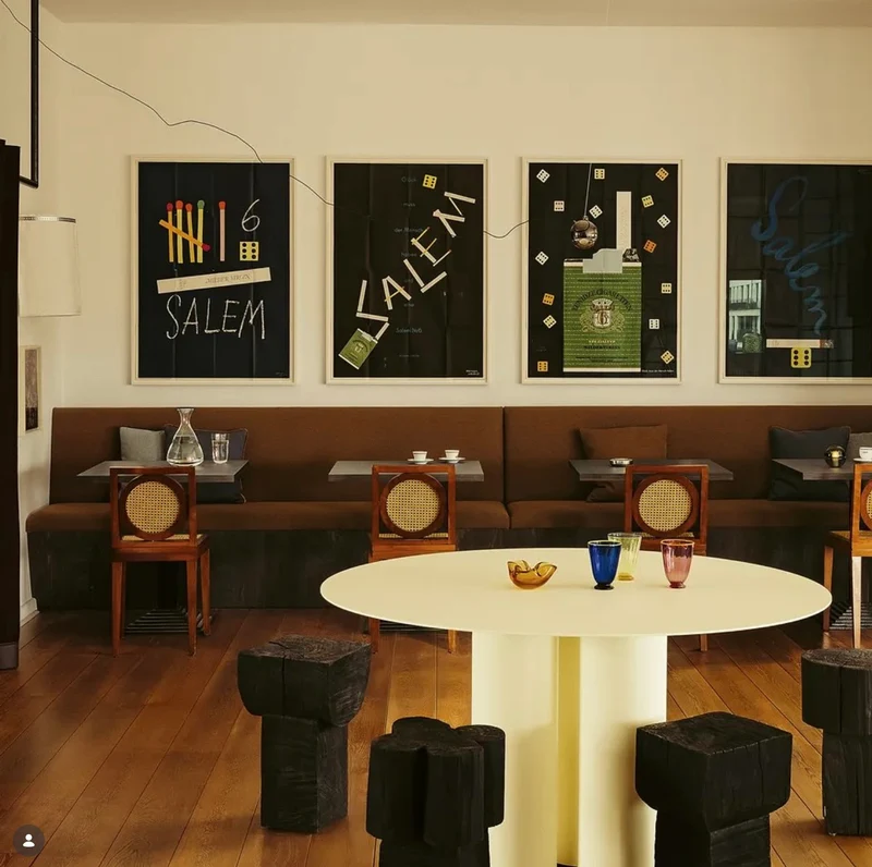 Burnt Black Coffee Tables/Stools