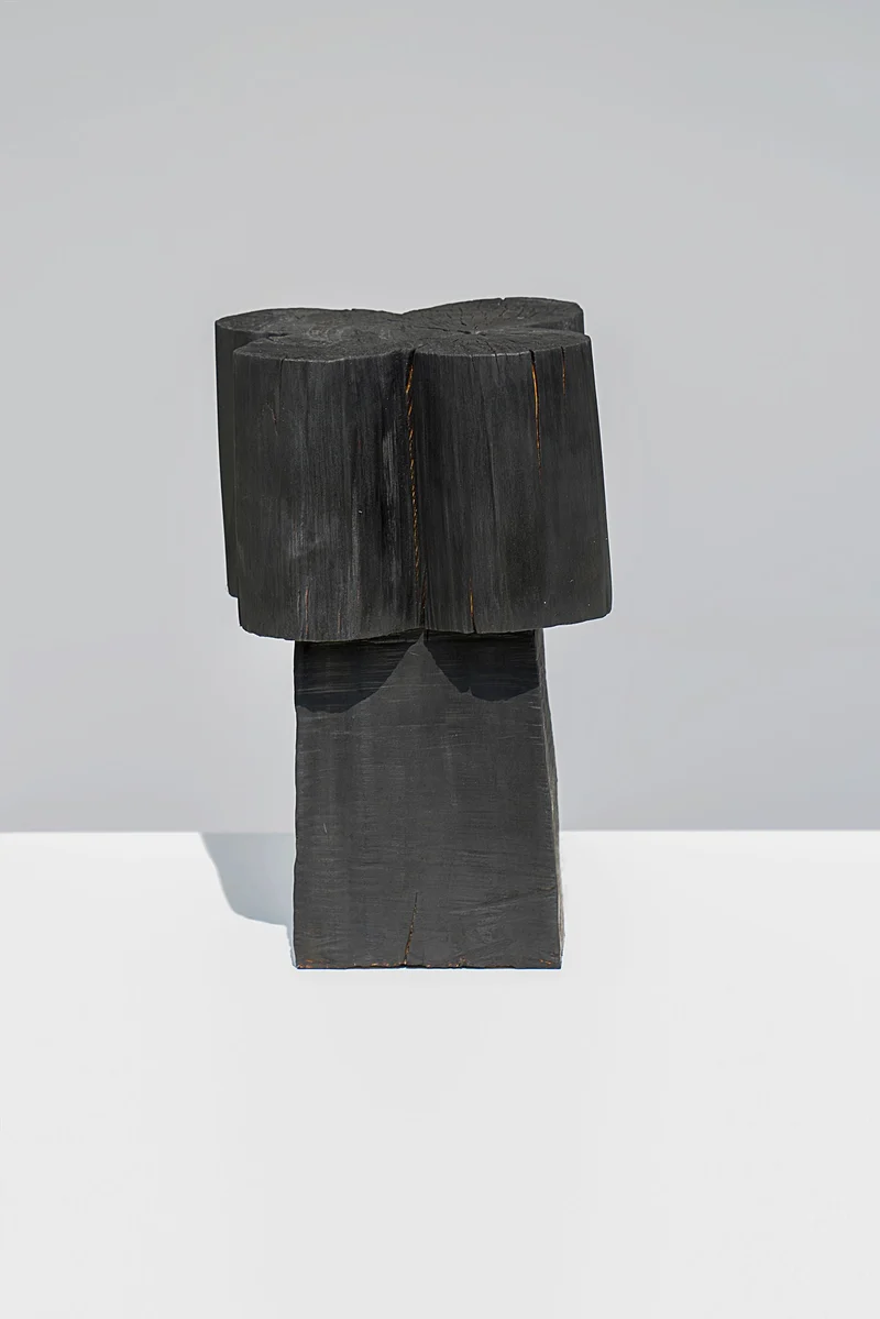 Burnt Black Coffee Tables/Stools