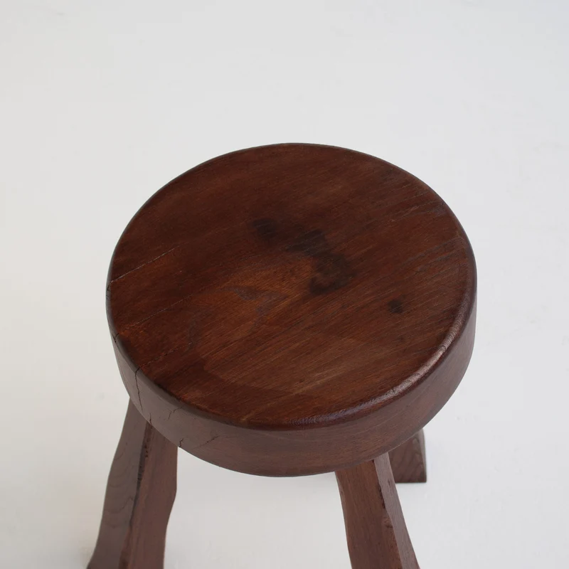 Round Wooden Stool