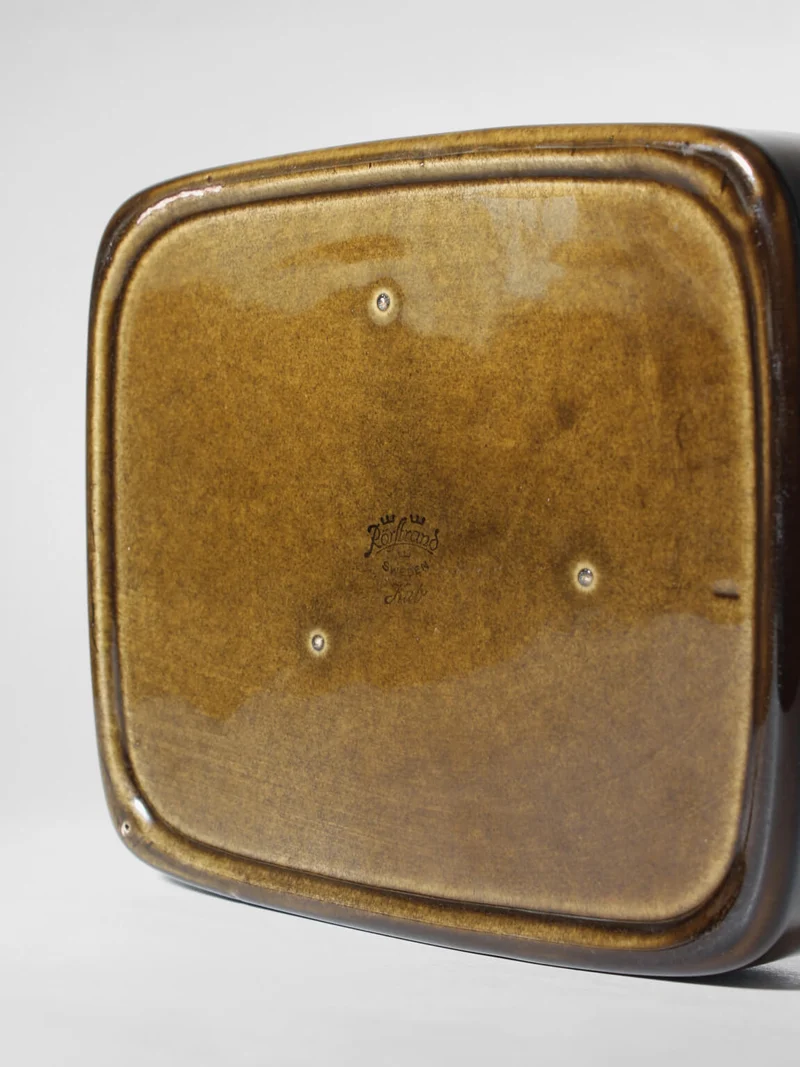 Gunnar Nylund Ceramic Glazed "Kub" Bowl, For Rörstrand, 1960s, Sweden