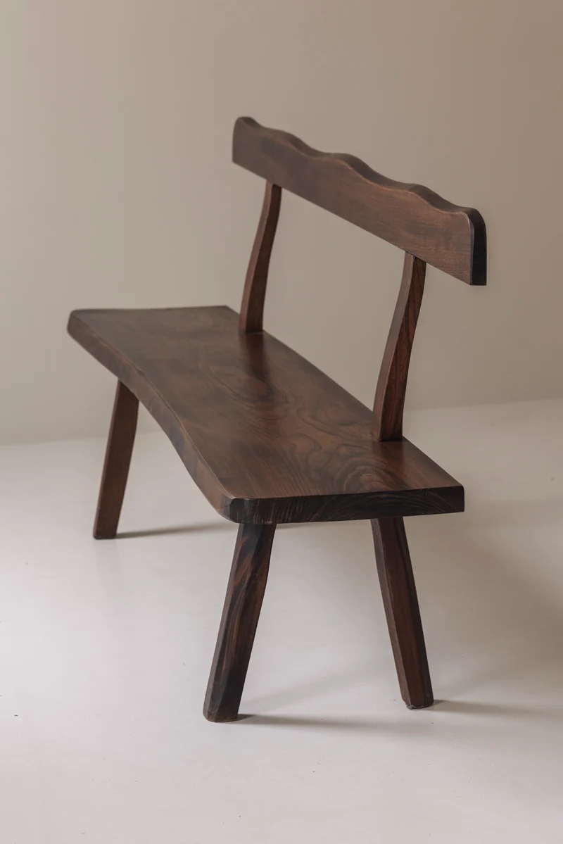 Sculptural Bench by Olavi Hanninen for Aranjou, France 1950s