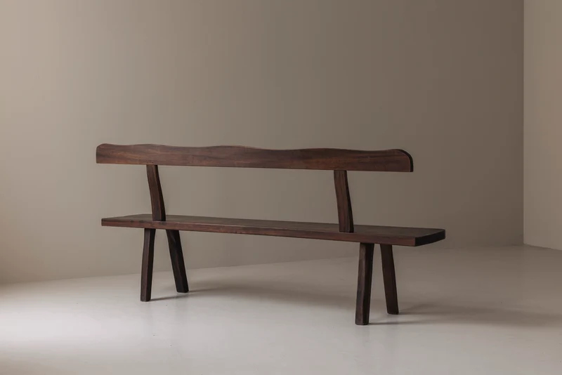 Sculptural Bench by Olavi Hanninen for Aranjou, France 1950s
