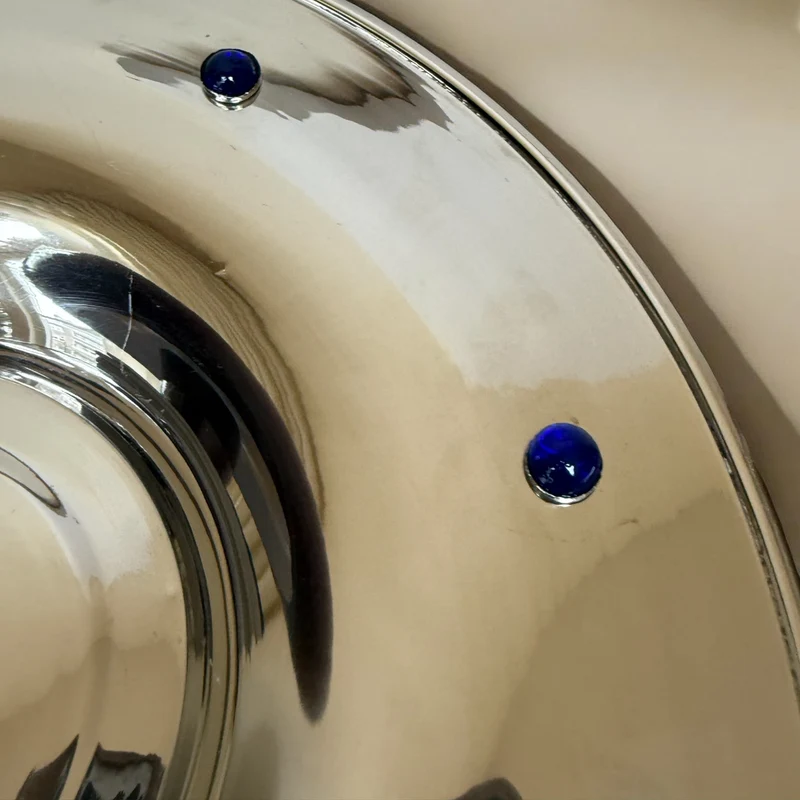 Decorative Dish with Cobalt Accents, 60s/70s