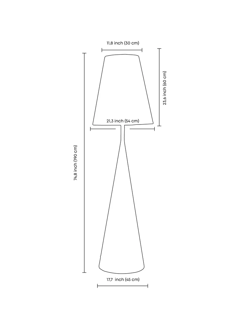 VERETENO Clay Floor Lamp
