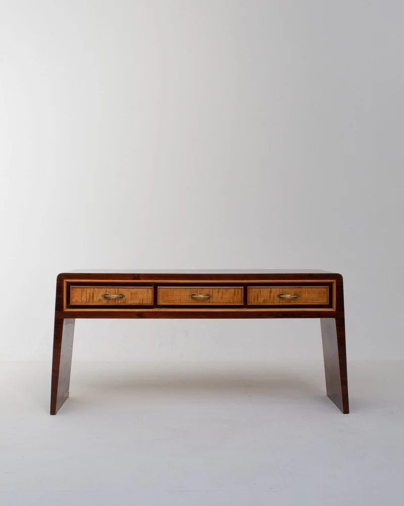 Art Deco Wooden Sideboard/Cabinet/console in Brass
