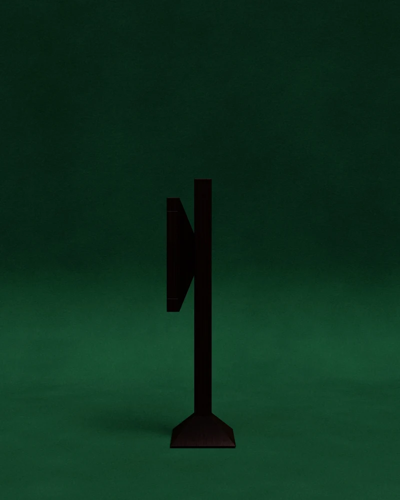 Floor lamp in exotic wood and Paper