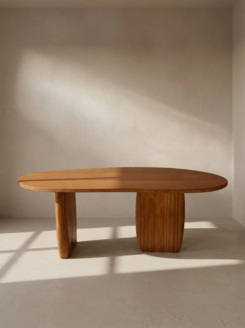Dining Table - Wavy texture