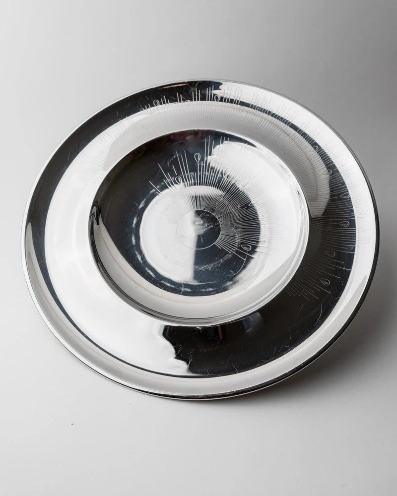 1980s Stainless Steel Plate