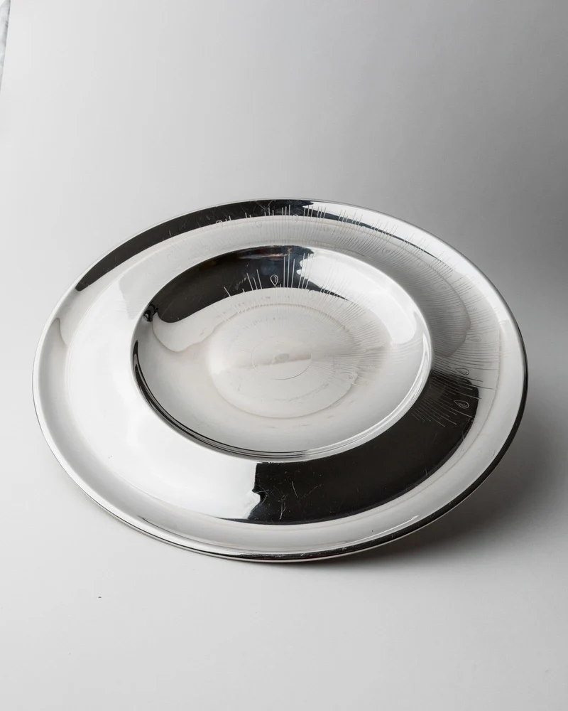1980s Stainless Steel Plate