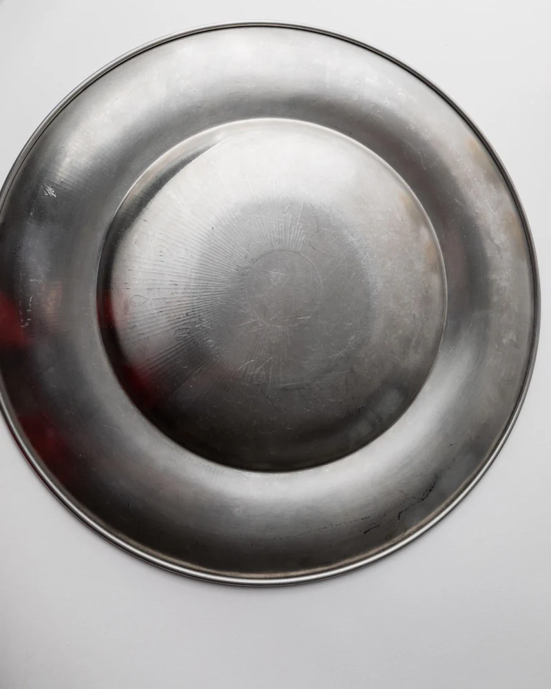 1980s Stainless Steel Plate