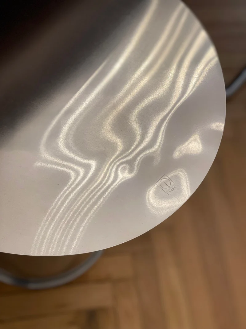 Art Deco Side Table - Mirror-Polished Metal Collection