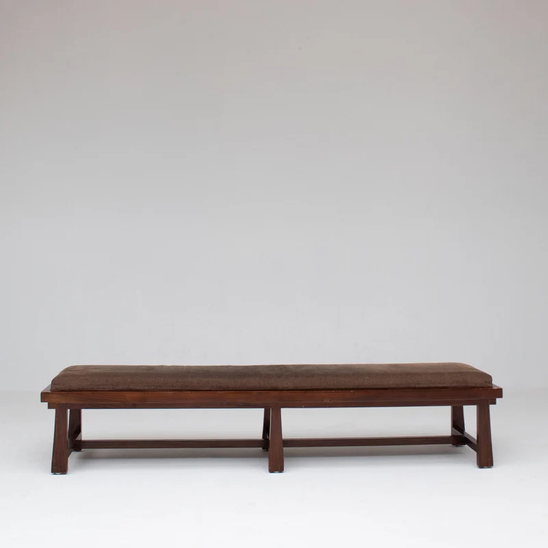 Rustique Bench in Wood with Cushion