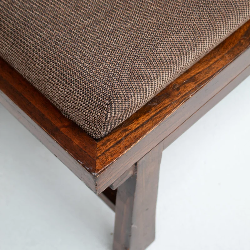 Rustique Bench in Wood with Cushion