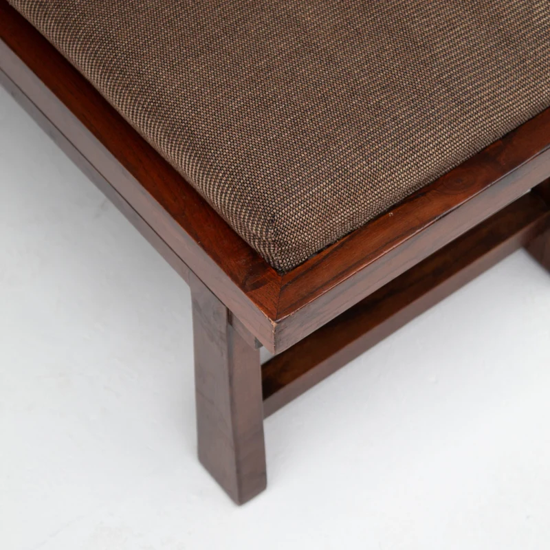 Rustique Bench in Wood with Cushion