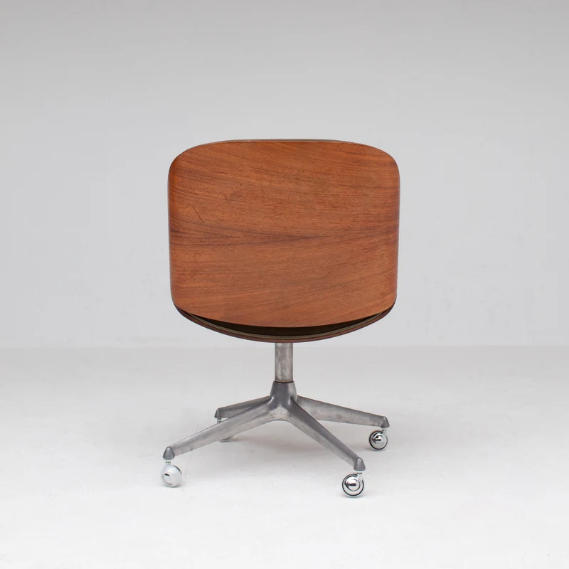 Ico Parisi Office Chair in Wood and Metal