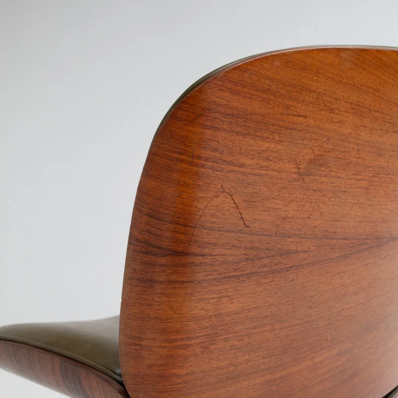 Ico Parisi Office Chair in Wood and Metal