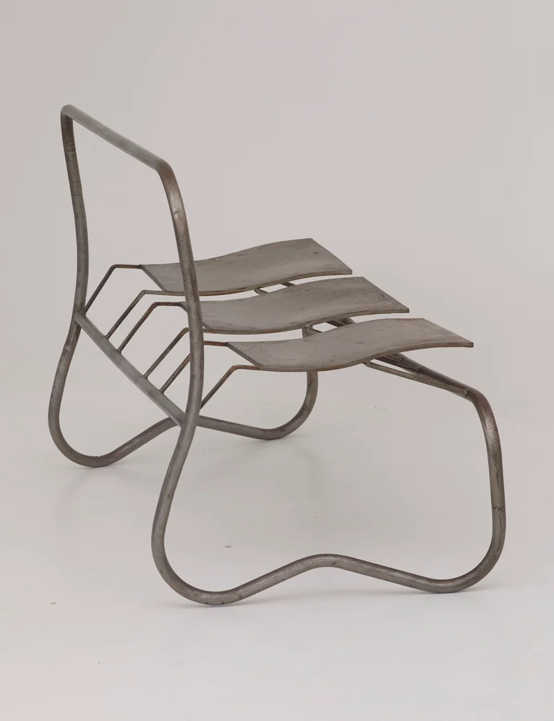 Unique Signed Artist Bench / Settee in Metal