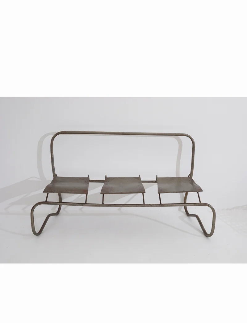 Unique Signed Artist Bench / Settee in Metal