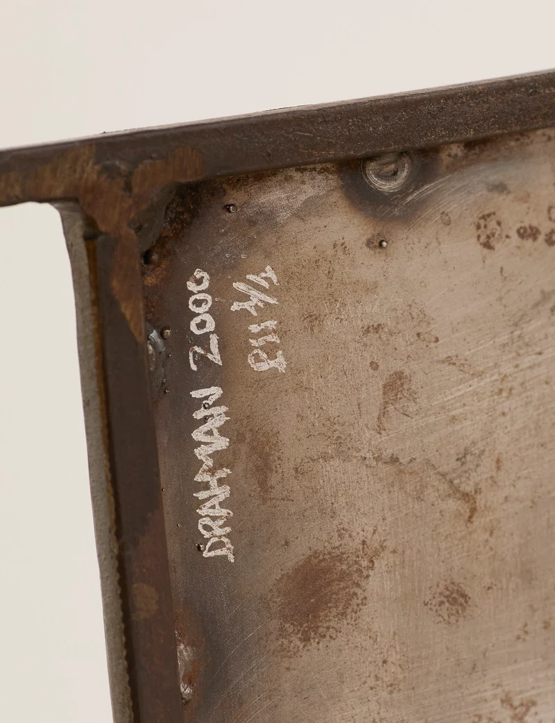 Unique Signed Artist Bench / Settee in Metal