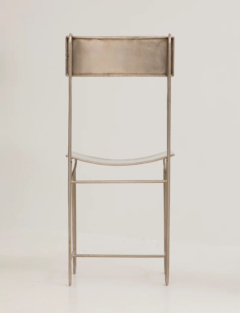 Set of 4 Metal Artist Dining Chairs from France Circa 1960-70