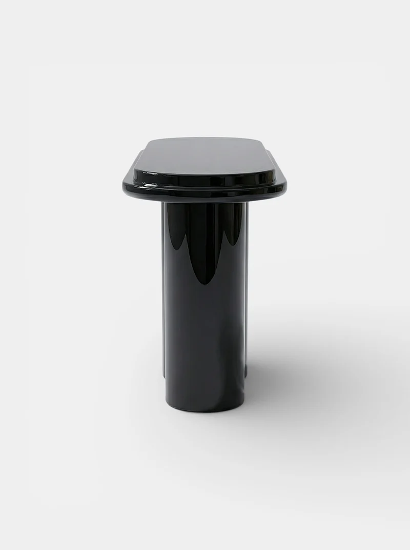 Ida Black Lacquered Wood Console