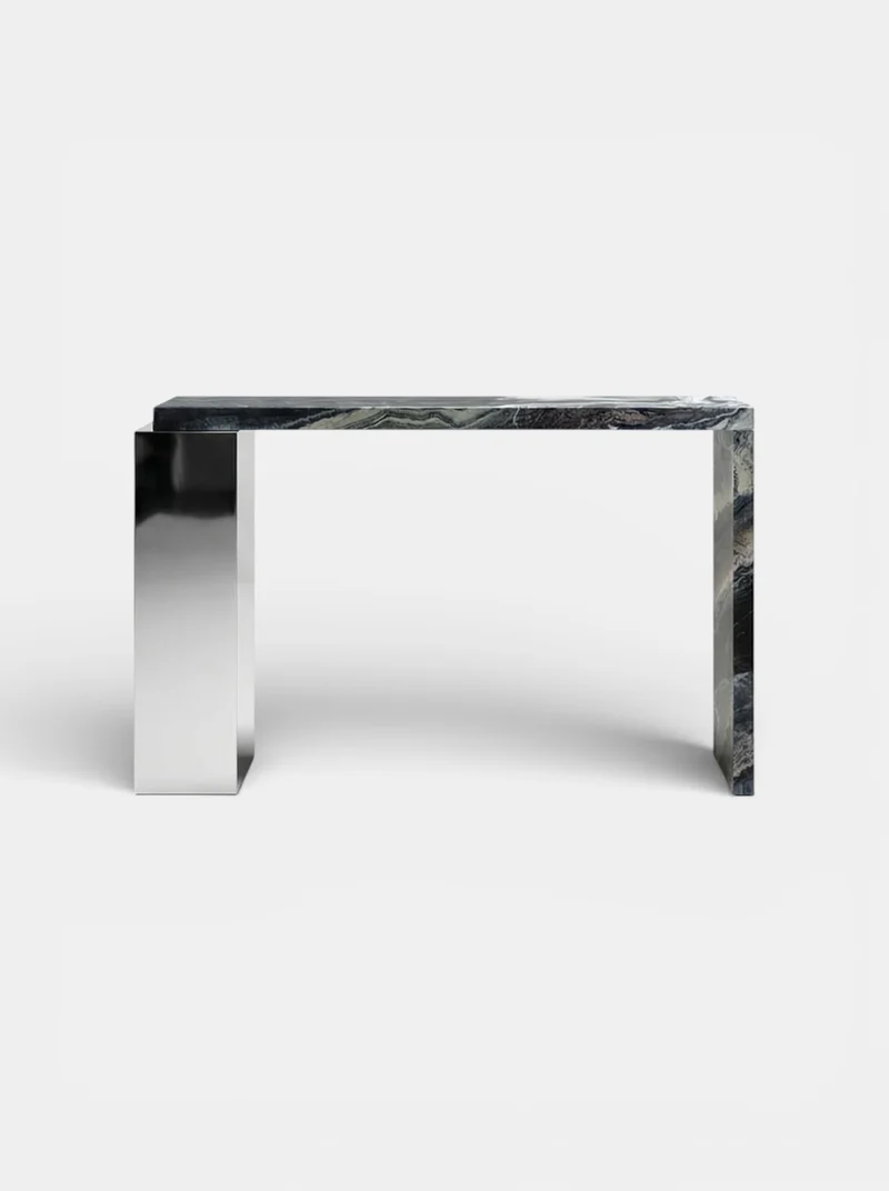 Jill Console Cipolino Marble & Inox