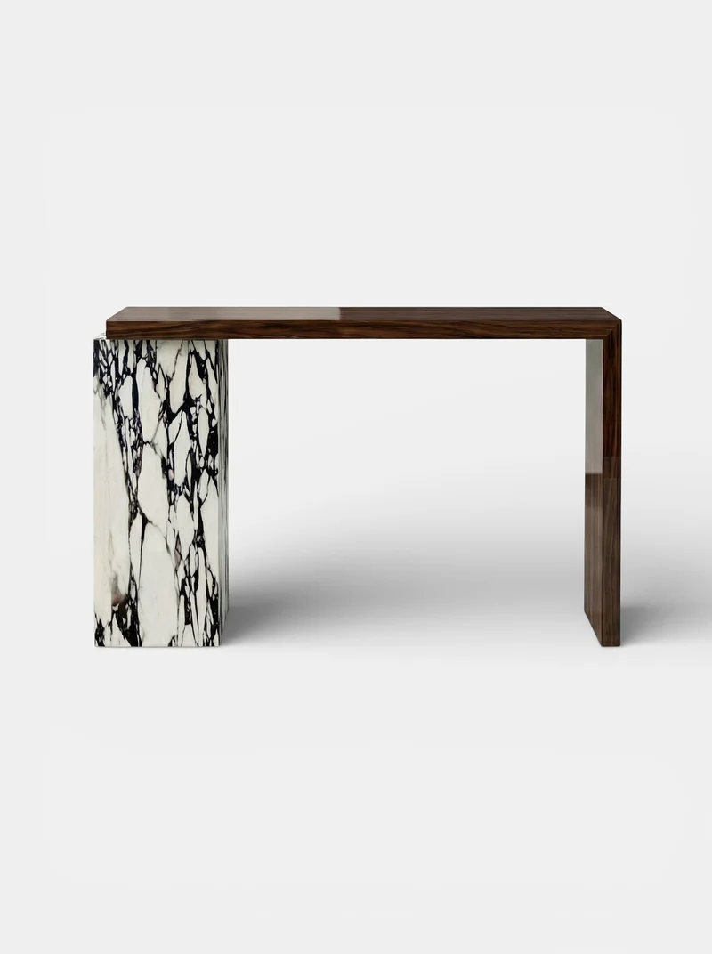 Jill Wood And Calacatta Viola Console