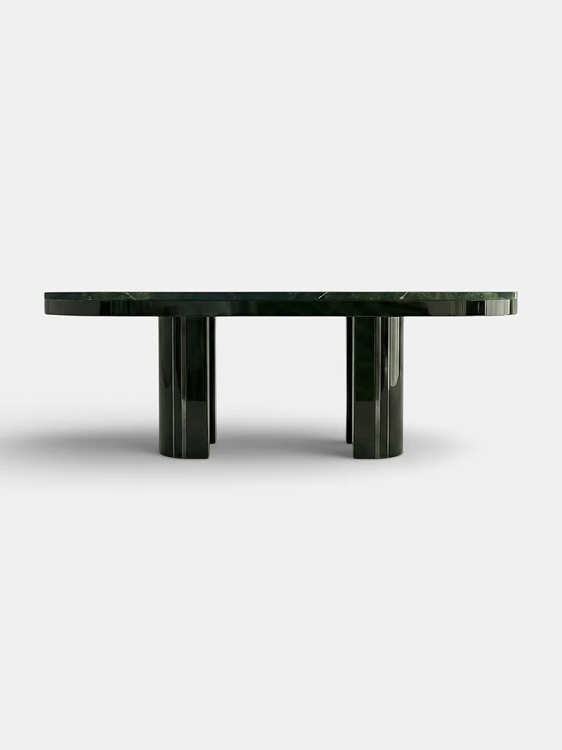 Gio Black And Avocado Marble Dining Table