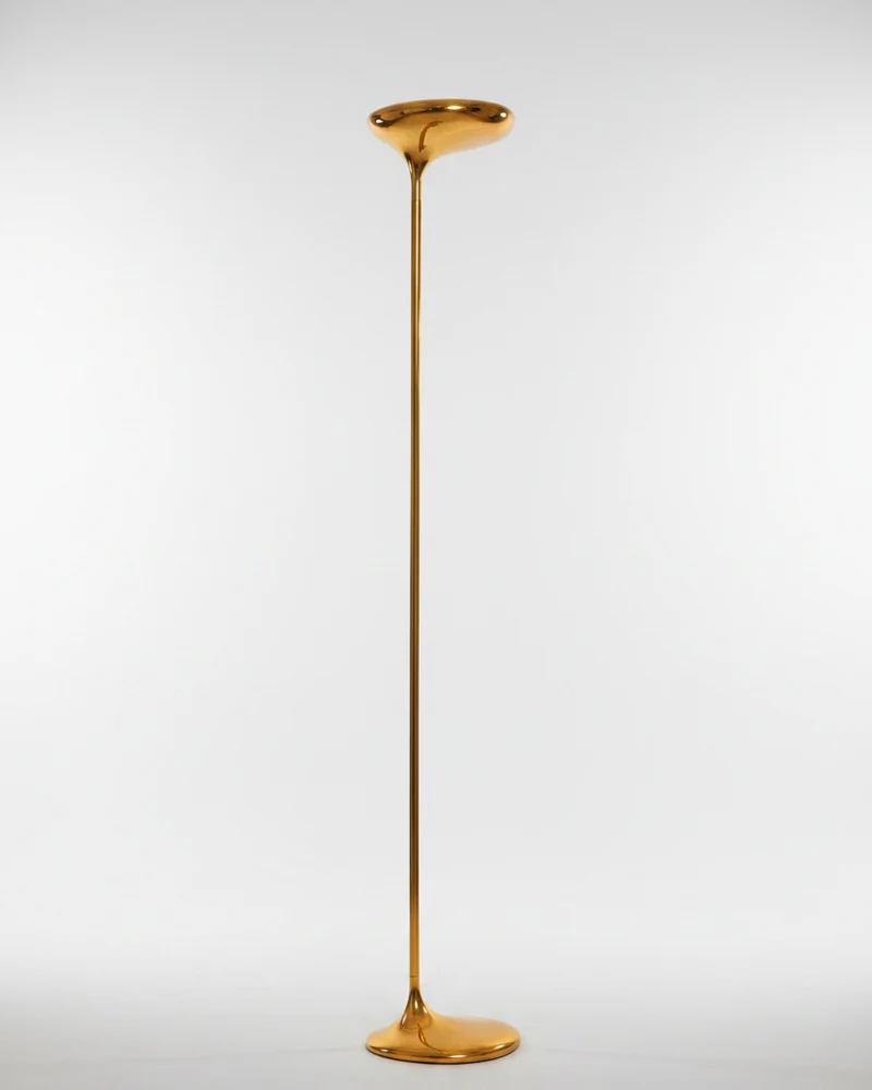 Vintage Santoni Floor Brass Uplighter, 1970s