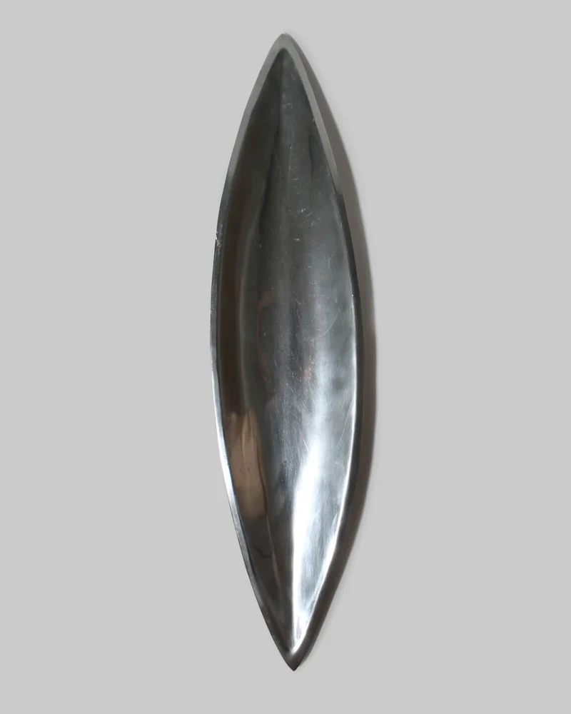 Polished Aluminum Long Decorative Bowl
