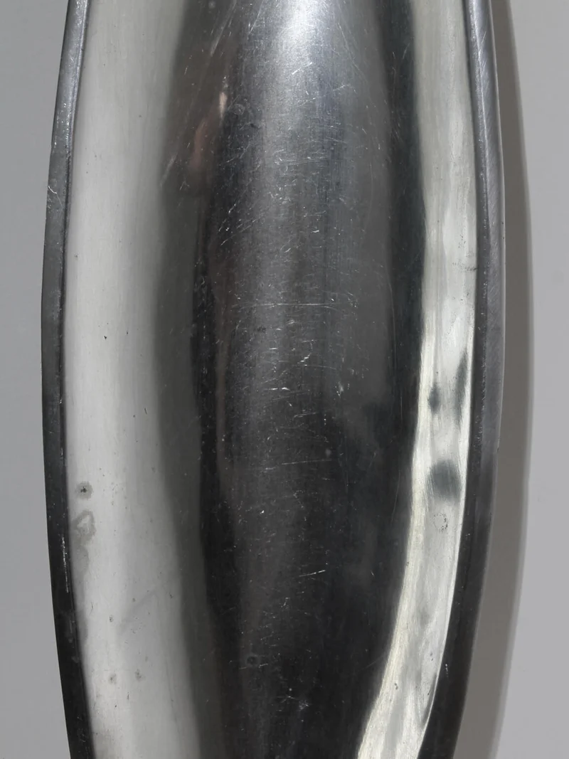 Polished Aluminum Long Decorative Bowl